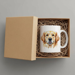 Mug retriever doré personnalisé