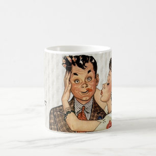 Mug Retro 1940 Kissing Couple
