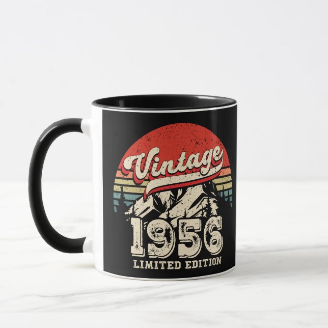 Mug Retro 1956 Birthday Gift Vintage 70th Bday (Gauche)
