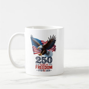 Mug Rétro 250 Ans de Liberté USA Patriotique 4 Juillet