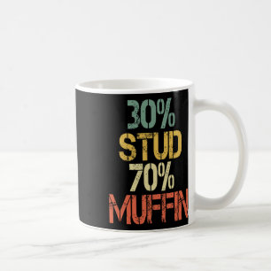 Mug Retro 30 Stud 70 Muffin Sarcasm Papa Bod Figure