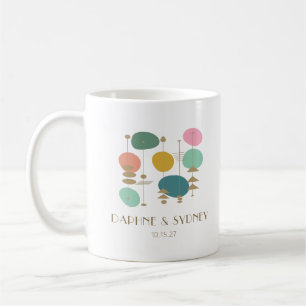Mug Retro Age atomique milieu du siècle moderne mariag