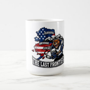 Mug Retro Alaska The Last Frontier Carte de hockey sur