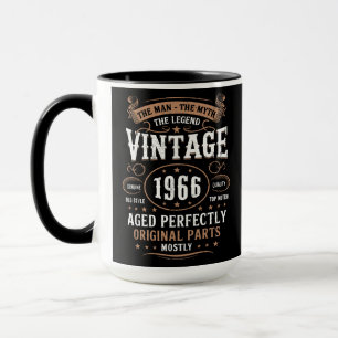 Mug Rétro Anniversaire 1966 L'Homme La Légende 60ème A