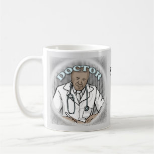 Mug Retro black Homme Doctor