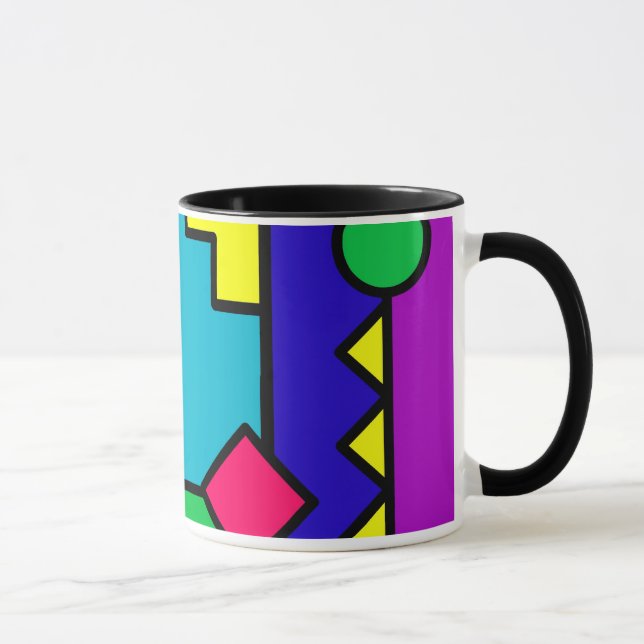 Mug Rétro bloc de la couleur 80s (Droite)