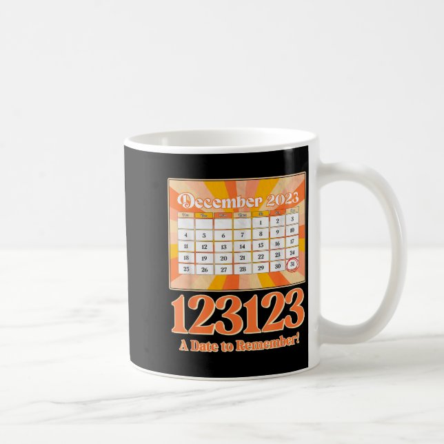 Mug Retro Calendar_ Remember New Year's Eve 2023-24  (Droite)