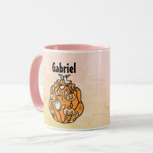 Mug Retro Citrouille Spooks et Halloween Traitements!
