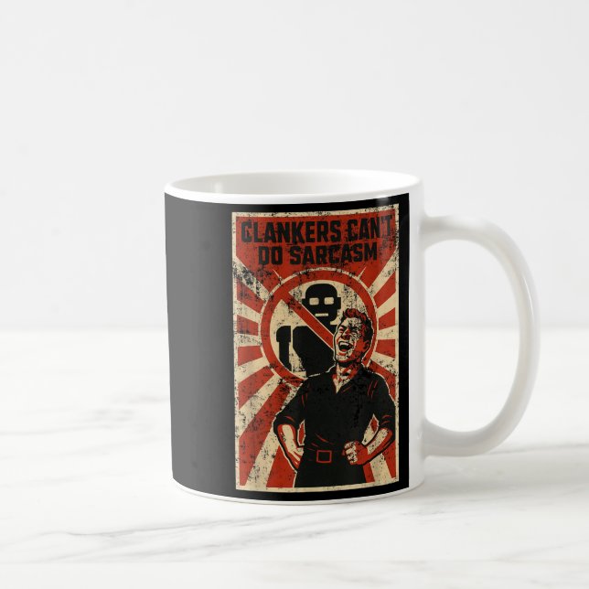 Mug Retro Clanker Can't Do Sarcasm Funny Robot Ster  (Droite)