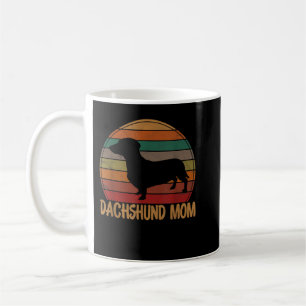 Mug Retro Dachshund Maman Cadeau Doxie Chien Propriéta