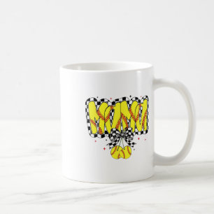 Mug Rétro Douce Mama Cerises Coquette Nœud à Carreaux