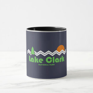 Mug Rétro du parc national du lac Clark