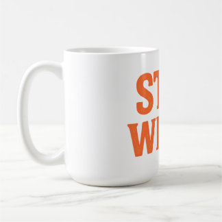Mug Rétro en détresse Reste bizarre