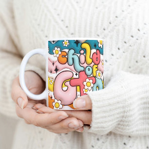 Mug Retro Enfant de Dieu 3D gonflé Puffy