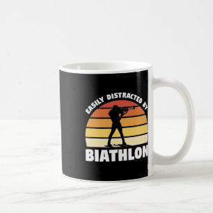 Mug Rétro Facilement Distrait Par Biathlon Biathlete