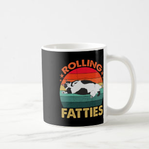Mug Rétro Fat Kitten Tee Drôle Chat Fats Lolling
