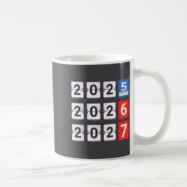 Mug Retro Funny Happy New Year 2026 2027 67 Meme Six S (Droite)
