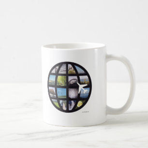 Mug Rétro globe de photos d'amusement
