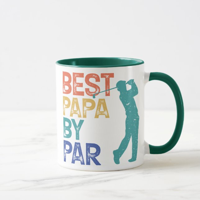 Mug Retro Golfer - Best Papa By Par (Droite)