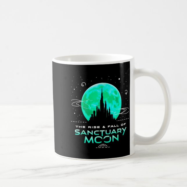 Mug Retro Green Quote The Rise And Fall Of Sanctuary M (Droite)