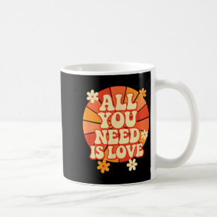 Mug Rétro Groovy Love est partout Saint-Valentin Vinta