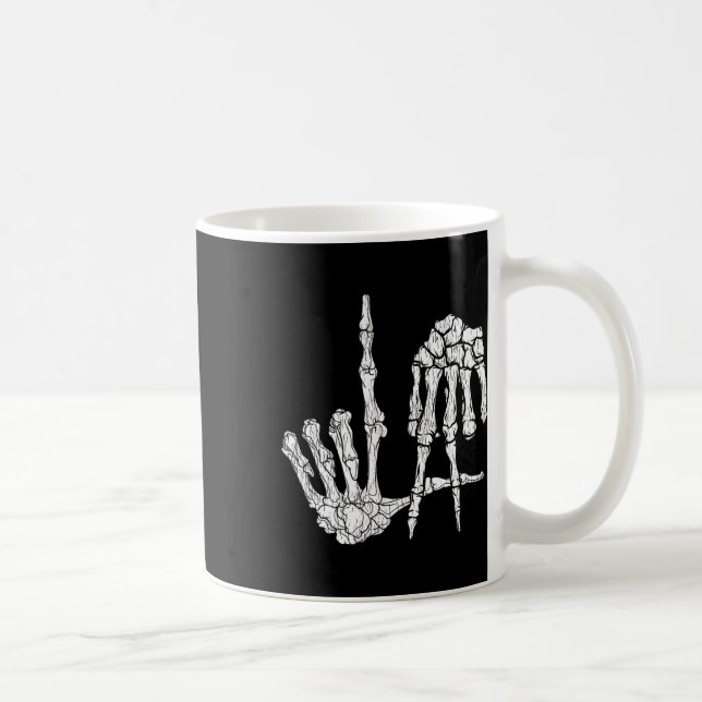 Mug Retro La Hands Skeleton Los Angeles Hymne à la mai (Droite)