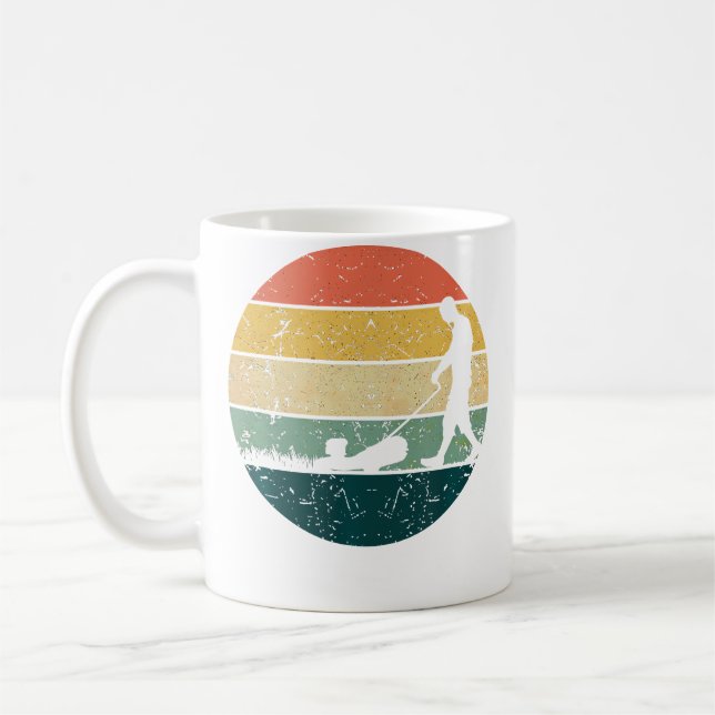 Mug Retro Lawn Mowing Grass Cutting Mower Gardening Lo (Gauche)
