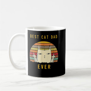 Mug Retro Meilleur Chat Papa Jamais Amoureux des chats