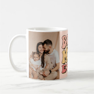 Mug Retro Meilleure maman jamais photo personnalisée