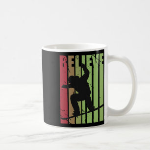 Mug Retro Mens Snowboard Snow Boaring Skier Skier Bo