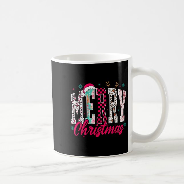 Mug Retro Merry Christmas Family Xmas Christmas Womans (Droite)