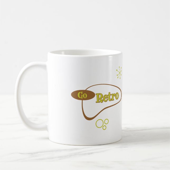 Mug Retro Moderne du milieu du siècle (Gauche)