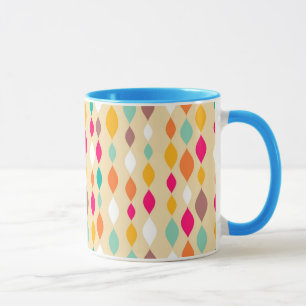 Mug Rétro motif d'abrégé sur style