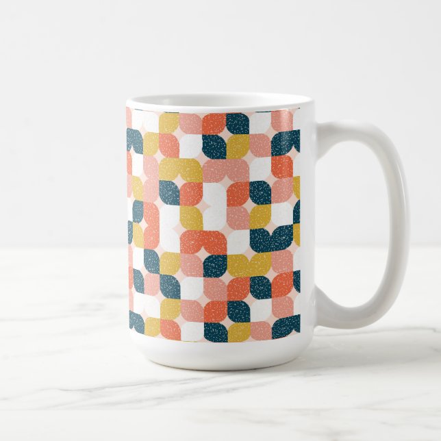 Mug Rétro motif géométrique de Bauhaus (Droite)