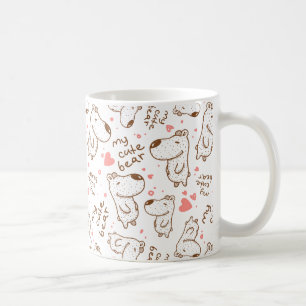 Mug Rétro motif mignon de chien
