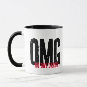 Mug Retro Ne vous souciez pas Funny OMG Pun Nouveauté