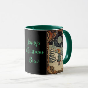 Mug Retro Noël Bygone Epoque de neige
