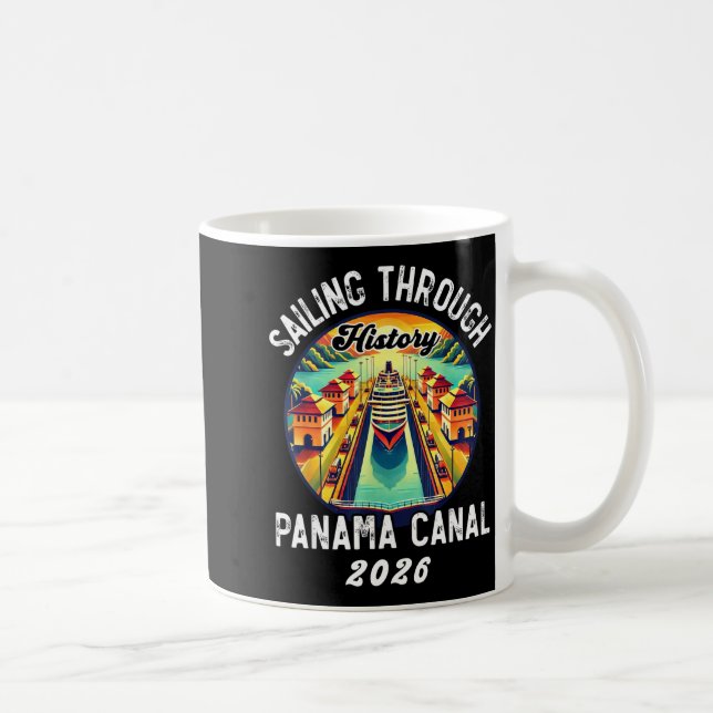 Mug Retro Panama C Panama Waterway Sailing Cruising 20 (Droite)