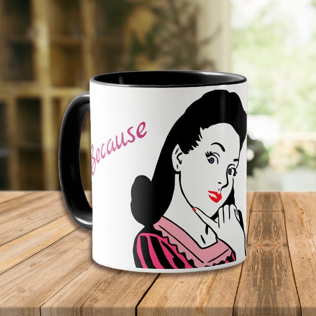 Mug Retro parce que je suis la maman (Créateur téléchargé)