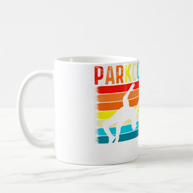Mug Retro Parkour Freerunning Gymnastic Parkour Gifts  (Gauche)