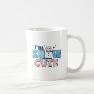 Mug Retro Pink Je suis Snow mignonne Winter Snowman