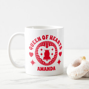 Mug Retro Red Queen Of Hearts Anniversaire de enfant M