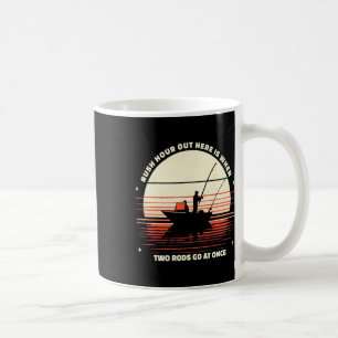 Mug Retro Rush Hour ici quand deux cannes à pêche à la