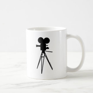 Mug Rétro silhouette d'appareil-photo de film