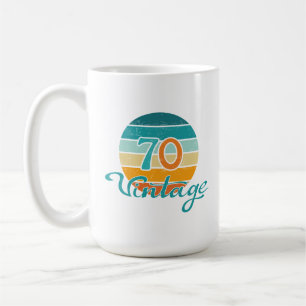 Mug Retro Sunset 70 Vintage en détresse
