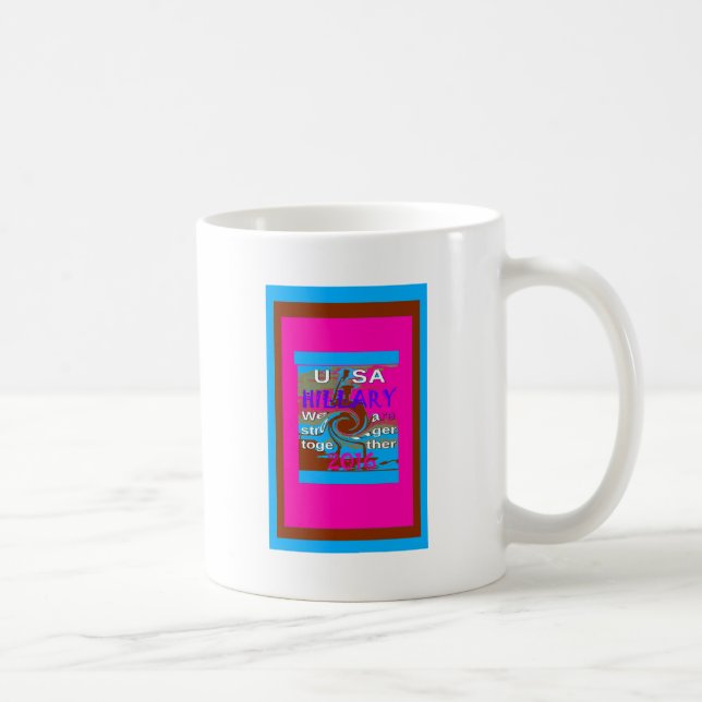 Mug Retro USA Stronger Together Abstrait Art Print (Droite)
