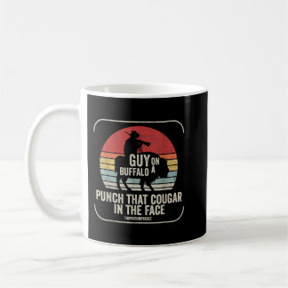 Mug Retro Vintage Guy On A Buffalo Possum Possee