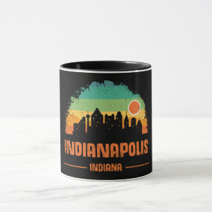 Mug Rétro Vintage Indianapolis City Bloomington