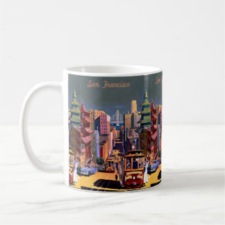 Mug Retro Vintage San Francisco, Californie : Voyage