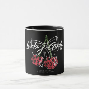 Mug Rétro Vintage Typographie de Cerise Citation